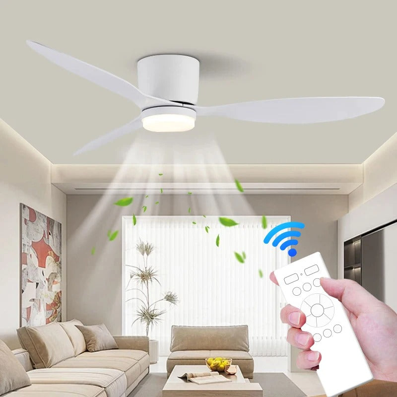 SleekBreeze - LED Ceiling Fan Light with Nordic Minimalist Design