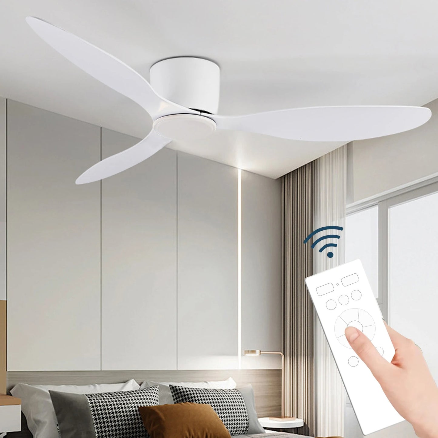 SleekBreeze - LED Ceiling Fan Light with Nordic Minimalist Design