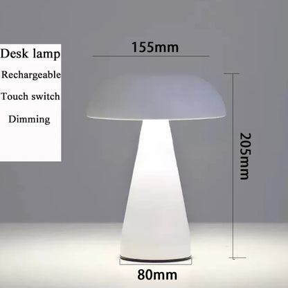 Enlite - Retro Mushroom LED Table Lamp with Touch Sensor & Rechargeable Battery