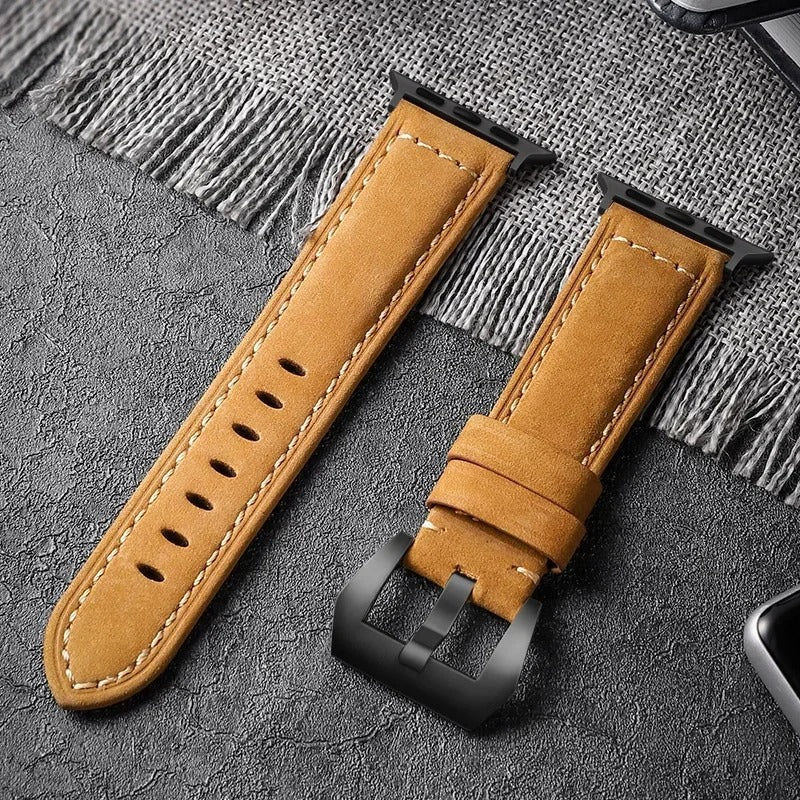 WatchLux - Premium Leather Strap for Apple Watch