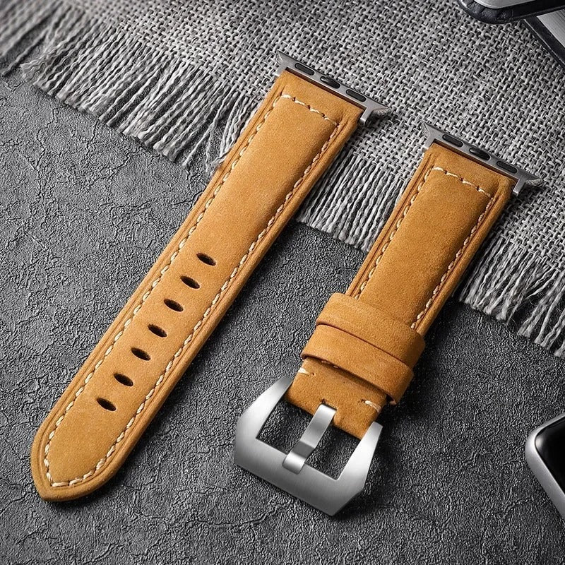 WatchLux - Premium Leather Strap for Apple Watch
