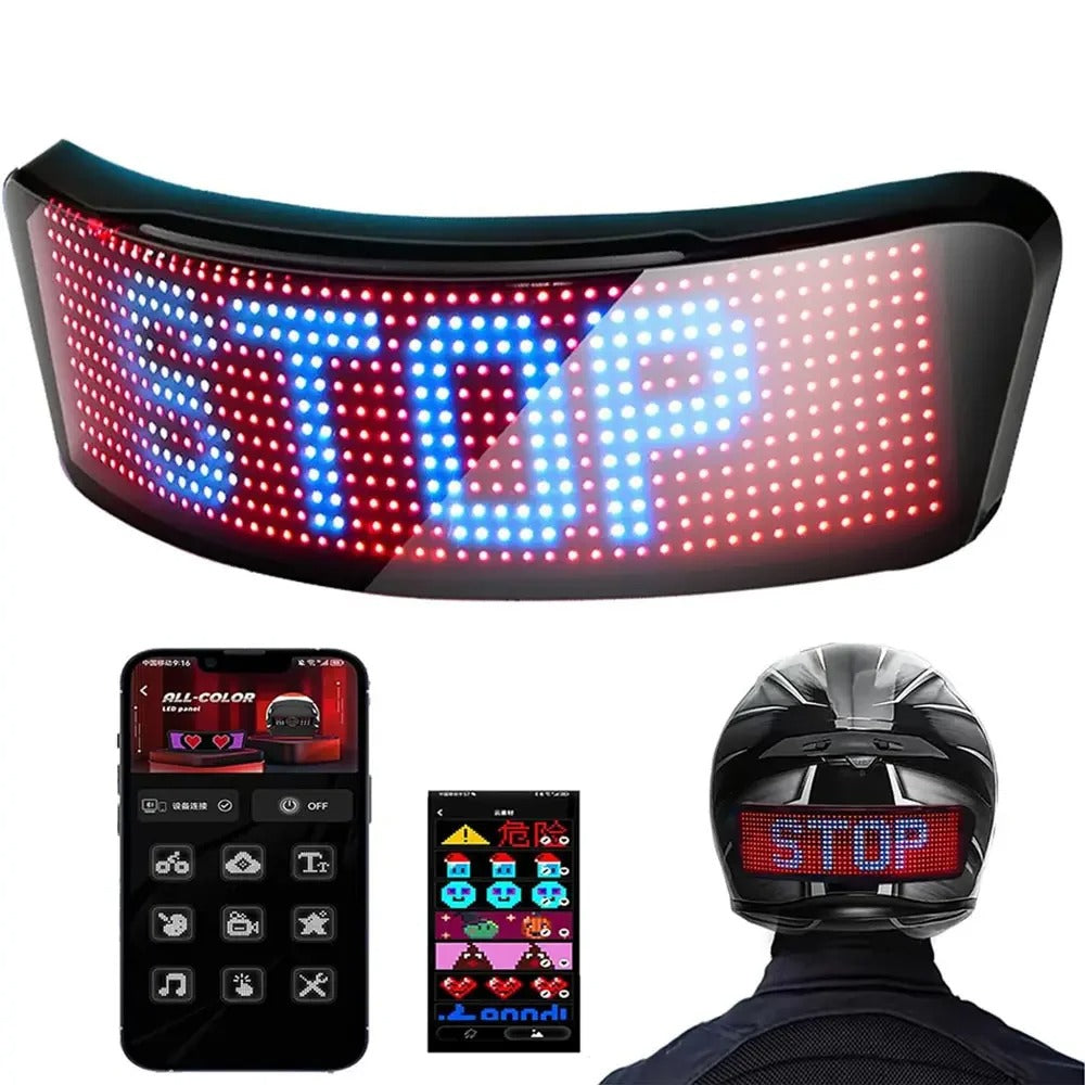 LightFX - RGB LED Motorcycle Helmet Display & App-Controlled Taillight