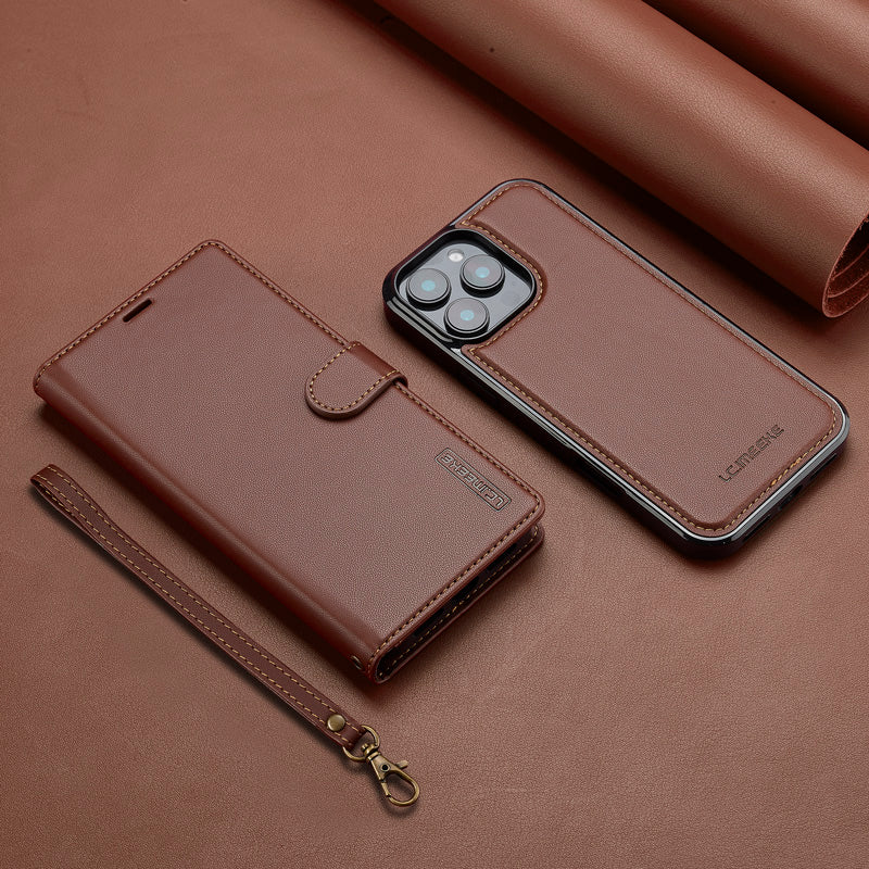The Minimalist (2-in-1) Magnetic Leather iPhone case