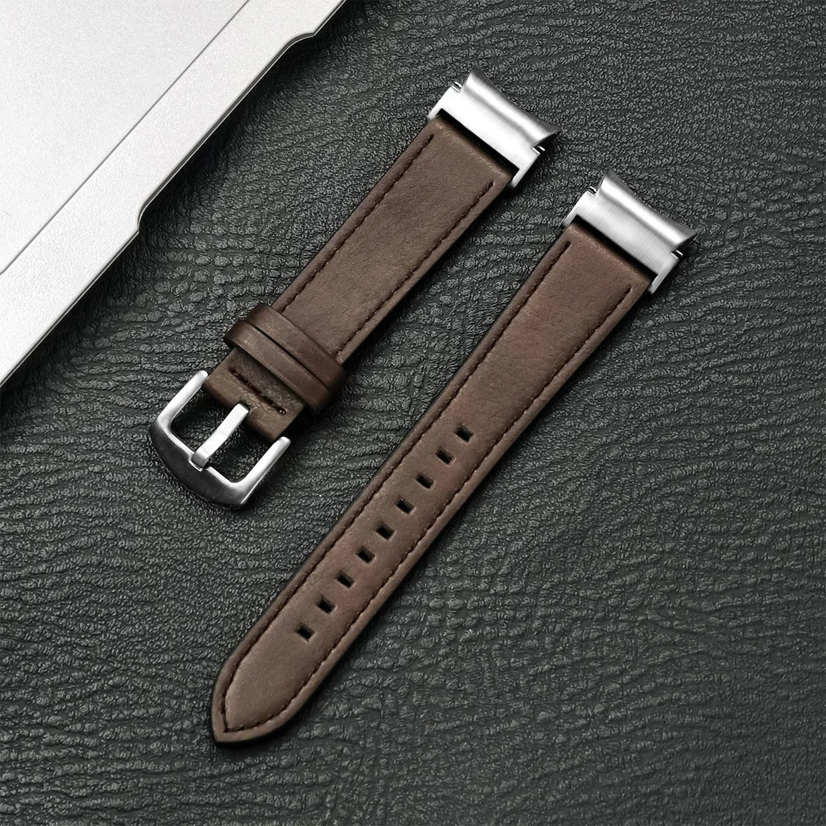 Luxband - No-Gap Leather Strap for Samsung Galaxy Watch 4–7 & 5 Pro