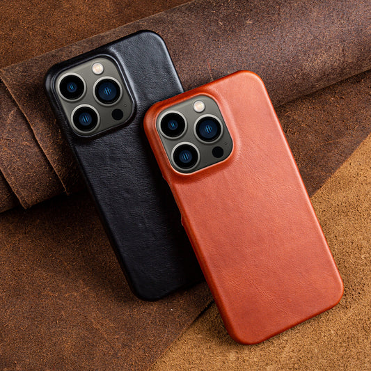 Classic Genuine Leather iPhone Case