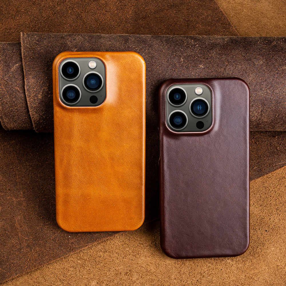 Classic Genuine Leather iPhone Case