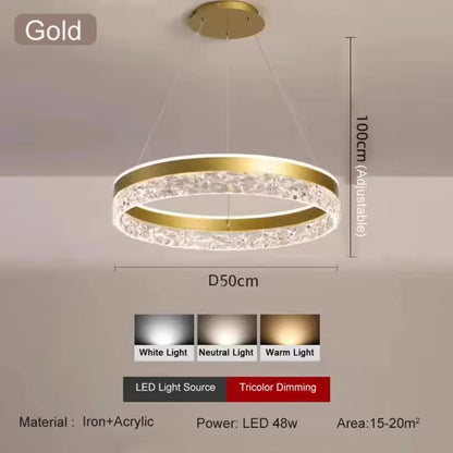 Radiance Home - Modern Adjustable LED Ceiling Chandelier