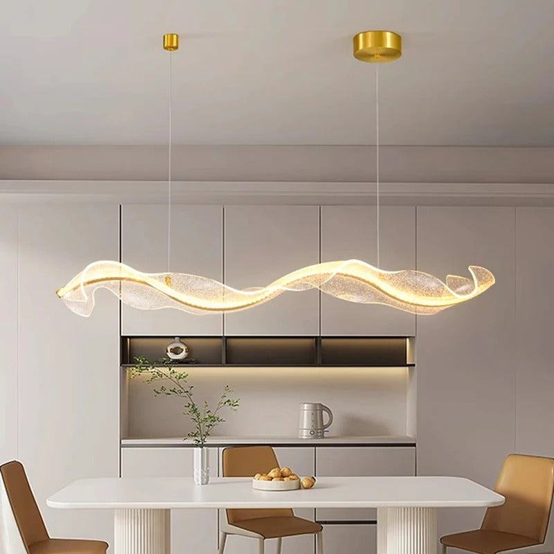 SleekLux Contemporary LED Pendant Lighting for Dining Room & Home Decor