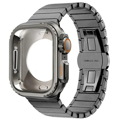SleekArmor - Apple Watch Case & Stainless Steel Band for 42-49mm