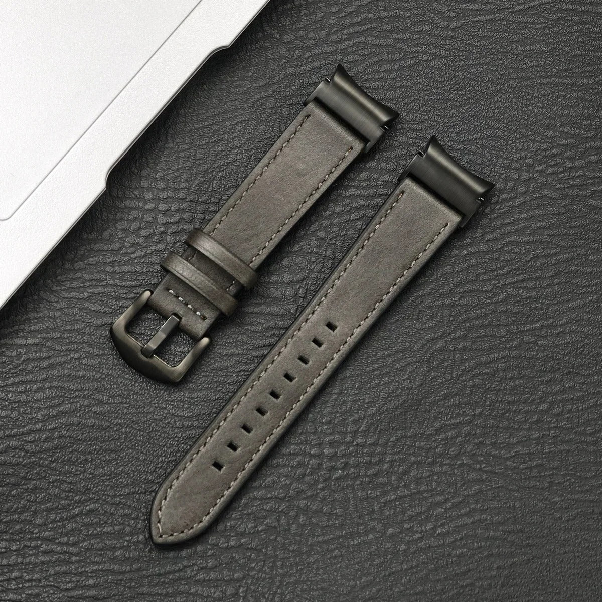 Luxband - No-Gap Leather Strap for Samsung Galaxy Watch 4–7 & 5 Pro