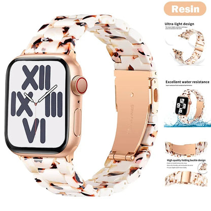 LuxBand - Luxury Resin Strap for Apple Watch Ultra & Series 3–9
