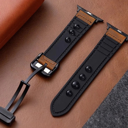 BandMaster Magnetic Leather Strap for Apple Watch