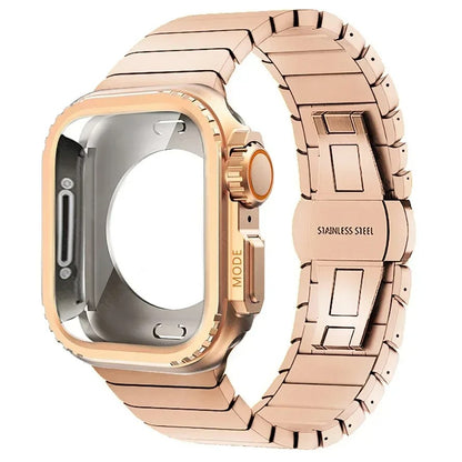 SleekArmor - Apple Watch Case & Stainless Steel Band for 42-49mm