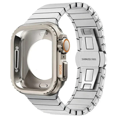 SleekArmor - Apple Watch Case & Stainless Steel Band for 42-49mm