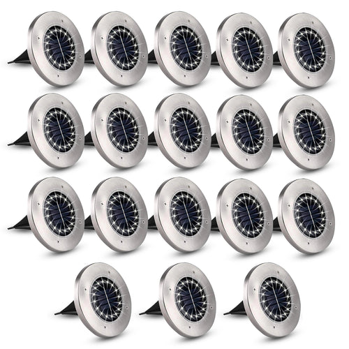 18 Pieces Solar Ground 16 Leds Outdoor Lights